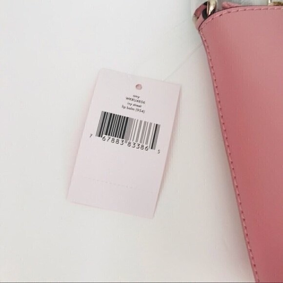 New! Kate Spade New York Ivy Street Amy Rose Lip Balm Pink Leather Crossbody Bag - Picture 10 of 10